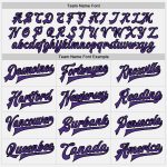 Custom Bomber Jacket Two Tone Black Purple Full-Snap Varsity Letterman Custom White Black-Purple Bomber Full-Snap Varsity