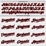 Custom Authentic Baseball Jersey in White and Black-Red Design Custom White Black-Red Authentic Baseball Jersey