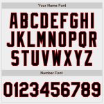 Custom Authentic Baseball Jersey in White and Black-Red Design Custom White Black-Red Authentic Baseball Jersey
