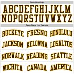 Custom Authentic Basketball Jersey - White Brown Gold Throwback Design Custom White Brown-Gold Authentic Throwback Basketball