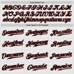 Custom Crimson White Pinstripe Baseball Jersey with Authentic Raglan Sleeves - Cream Design Custom White Crimson Pinstripe