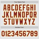 Custom Crimson Gold Pinstripe Baseball Jersey Authentic Raglan Sleeves Custom White Crimson Pinstripe Crimson-Gold Authentic