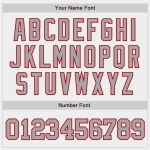 Custom Authentic Baseball Jersey - White and Gray with Red Accents Custom White Gray-Red Authentic Baseball Jersey
