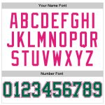 Custom Basketball Jersey - White Kelly Green Hot Pink Authentic Throwback Custom White Kelly Green-Hot Pink Authentic Throwback