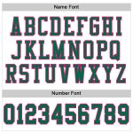 Custom Football Jersey - Authentic White with Kelly Green and Hot Pink Mesh Custom White Kelly Green-Hot Pink Mesh Authentic