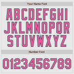 Custom Authentic Baseball Jersey White Kelly Green Pinstripe Pink Kelly Green Design Custom White Kelly Green Pinstripe Pink-Kelly