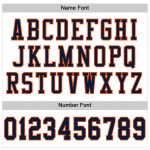 Custom Navy Orange Football Jersey - Authentic Mesh Design, Customizable Team Apparel Custom White Navy-Orange Mesh Authentic