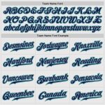 Custom Navy Aqua Pinstripe Baseball Jersey - Authentic Raglan Sleeves - Personalized Design Custom White Navy Pinstripe Navy-Aqua