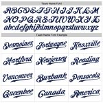 Custom Navy Gold Pinstripe Baseball Jersey - Authentic Style 6921, White & Navy Design Custom White Navy Pinstripe Navy-Gold