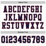 Custom Authentic Football Jersey - White Navy Red Mesh Design Custom White Navy-Red Mesh Authentic Football Jersey