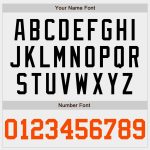 Custom Baseball Jersey - Authentic White Orange and Black Design, Perfect for Fans and Players Custom White Orange-Black
