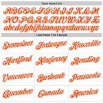 Custom Performance T-Shirt in White, Orange, Gray - Ideal for Sports and Casual Wear Custom White Orange-Gray Performance