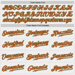 Custom Authentic Baseball Jersey in White, Orange, and Kelly Green Custom White Orange-Kelly Green Authentic Baseball Jersey