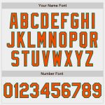 Custom Authentic Baseball Jersey in White, Orange, and Kelly Green Custom White Orange-Kelly Green Authentic Baseball Jersey