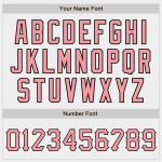 Custom Baseball Jersey - Authentic Pink Black White Design for Men and Women Custom White Pink-Black Authentic Baseball Jersey
