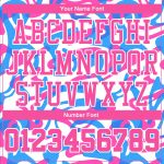 Custom Basketball Jersey for Music Festival, White Pink Light Blue Round Neck Sublimation Suit Custom White Pink-Light Blue