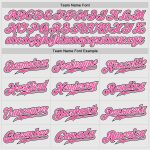 Custom Pink Black Pinstripe Baseball Jersey with Raglan Sleeves - Authentic Design Custom White Pink Pinstripe Black-Pink