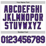 Custom Performance T-Shirt in White Purple and Black Colors Custom White Purple-Black Performance T-Shirt