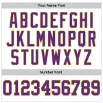 Custom Performance T-Shirt in White Purple Gold - Long Sleeve Athletic Top Custom White Purple-Gold Long Sleeve Performance