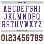Custom Throwback Football Jersey White Purple Gold Mesh Authentic Custom White Purple-Gold Mesh Authentic Throwback Football