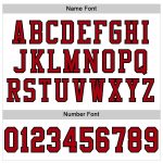 Custom Authentic Football Jersey - White Red Black Mesh Design Custom White Red-Black Mesh Authentic Football Jersey