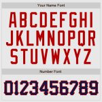 Custom Navy-Red Baseball Jersey with White Red Pinstripes and Authentic Raglan Sleeves Custom White Red Pinstripe Navy-Red