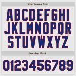 Red Pinstripe Baseball Jersey - Custom Royal-Red Authentic Raglan Sleeves Custom White Red Pinstripe Royal-Red Authentic