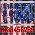 3D American Flag Custom Baseball Jersey - White Red-Royal Authentic Design Custom White Red-Royal 3D American Flag Authentic