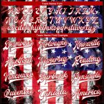Custom American Flag 3D Bomber Jacket in White & Royal Red | Full-Snap Varsity Letterman Style Custom White Royal-Red American