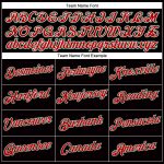 Custom Womens Cropped Baseball Jersey - Black Kelly Green Red-White V-Neck Custom Women's Black Kelly Green Red-White V-Neck