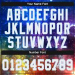 Womens Custom 3D V-Neck Cropped Baseball Jersey in Galactic White and Light Blue Custom Women's Galactic White-Light Blue
