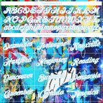 Custom Womens Multi-Colored Graffiti Pattern 3D V-Neck Cropped Baseball Jersey in White-Light Blue Custom Women's Graffiti