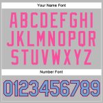 Custom Womens V-Neck Baseball Jersey in Gray, Light Blue, Black, and Pink - Cropped Design Custom Women's Gray Light Blue
