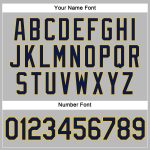 Custom Womens V-Neck Cropped Baseball Jersey Gray Navy Gold Custom Women's Gray Navy-Gold V-Neck Cropped Baseball Jersey