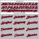 Custom Gray Red-Navy V-Neck Cropped Baseball Jersey for Women Custom Women's Gray Red-Navy V-Neck Cropped Baseball Jersey