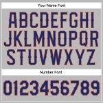 Custom Womens V-Neck Cropped Baseball Jersey in Gray and Orange Custom Women's Gray Royal-Orange V-Neck Cropped Baseball