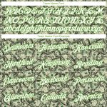 Custom Womens Green White Neon Green 3D V-Neck Cropped Baseball Jersey Custom Women's Green White-Neon Green Dollar 3D V-Neck