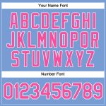Custom Womens Light Blue Pink White V-Neck Cropped Jersey for Baseball Custom Women's Light Blue Pink-White V-Neck Cropped