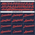 Custom Womens V-Neck Baseball Jersey - Navy Red-Gray Cropped Fit Custom Women's Navy Red-Gray V-Neck Cropped Baseball Jersey