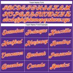 Womens Custom Purple Orange White V-Neck Cropped Baseball Jersey Custom Women's Purple Orange-White V-Neck Cropped Baseball