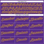 Custom Womens Purple and Gold V-Neck Cropped Baseball Jersey Custom Women's Purple Purple-Gold V-Neck Cropped Baseball Jersey