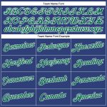 Custom Womens V-Neck Cropped Baseball Jersey in Royal Kelly Green and White Custom Women's Royal Kelly Green-White V-Neck
