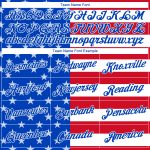 Womens American Flag 3D Fashion V-Neck Cropped Baseball Jersey - Royal White-Red Custom Design Custom Women's Royal White-Red
