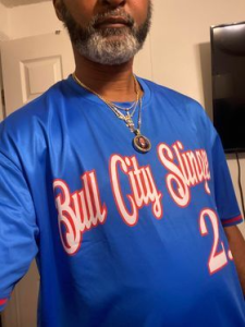 Custom Long Sleeve Performance T-Shirt in Royal White and Red photo review