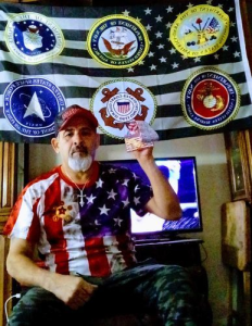 Click to view full screen Custom American Flag Soccer Jersey - White Royal-Red Fashion Sublimation Uniform photo review