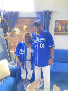 Authentic Baseball Jersey - Custom White Light Blue Design for Fans photo review