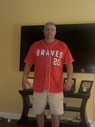 Custom Authentic Baseball Jersey Red White Navy Design - Personalized Sports Apparel photo review