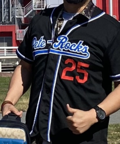Custom Black and Royal Red Baseball Jersey - Authentic Design for Fans photo review