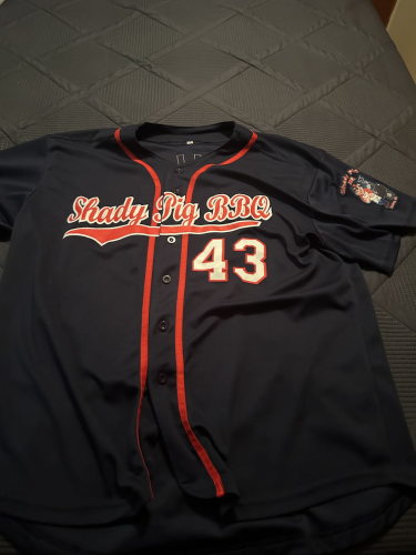 Custom Navy Red White Baseball Jersey - Authentic Sports Apparel for Fans photo review