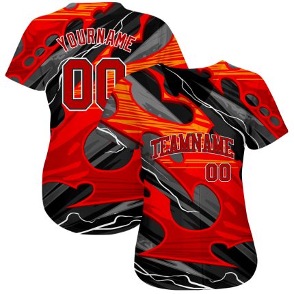 Custom 3D Abstract Baseball Jersey for Sports Teams - Personalized Team Apparel Personalized 3D Abstract For Sport Team Baseball